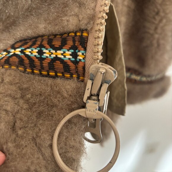 Vtg Small Hansa Branta Stearns Goose Down Parka - Faux Fur, Aztec Detail - Picture 6 of 9